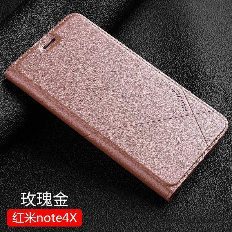 Redmi Note 4x Coque De Téléphone Or Petit Clamshell Étui