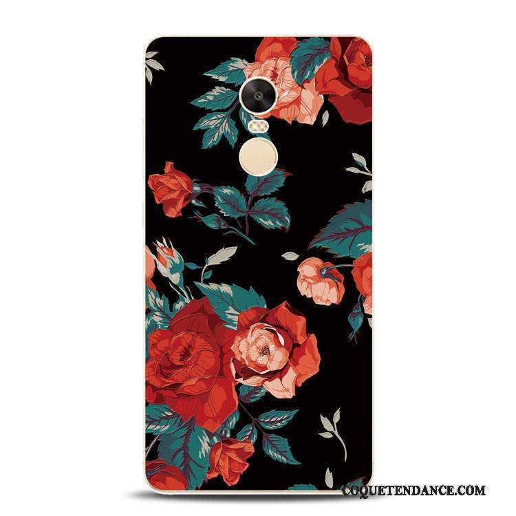 Redmi Note 4x Coque Gaufrage De Téléphone Rouge Fleur Bleu