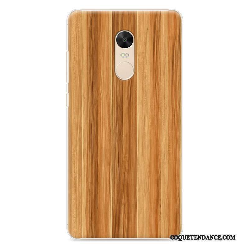 Redmi Note 4x Coque Grain De Bois Rouge Peinture Blanc Petit