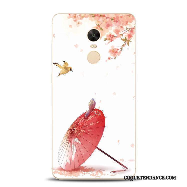 Redmi Note 4x Coque Incassable Fleur De Pêche Tout Compris Rouge Support