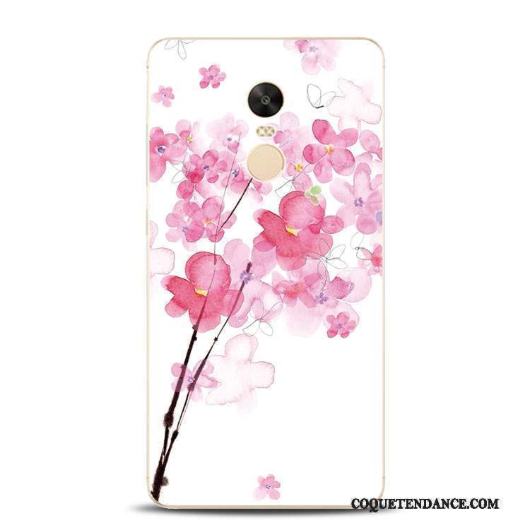 Redmi Note 4x Coque Incassable Fleur De Pêche Tout Compris Rouge Support