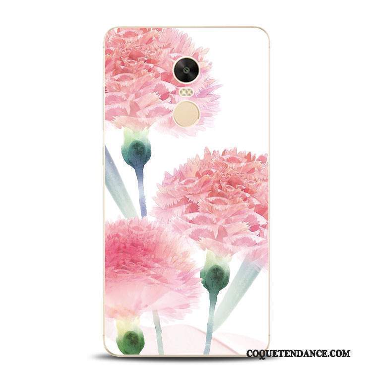 Redmi Note 4x Coque Incassable Fleur De Pêche Tout Compris Rouge Support