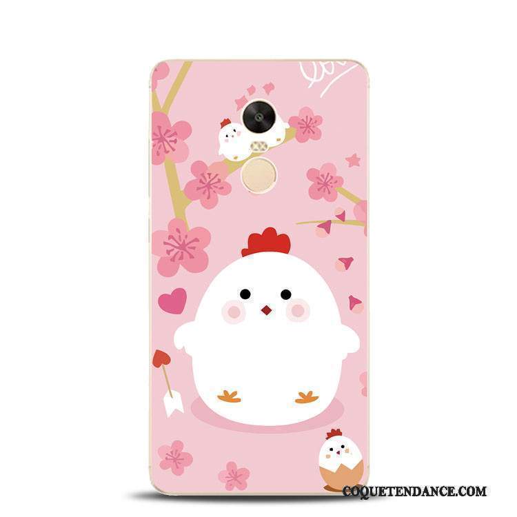 Redmi Note 4x Coque Support Haute Rose Rouge Poulet