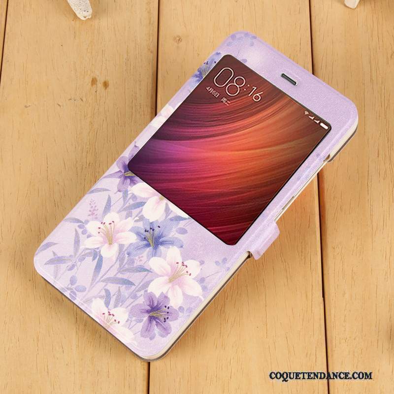 Redmi Note 4x Coque Étui Clamshell Incassable Rouge Violet