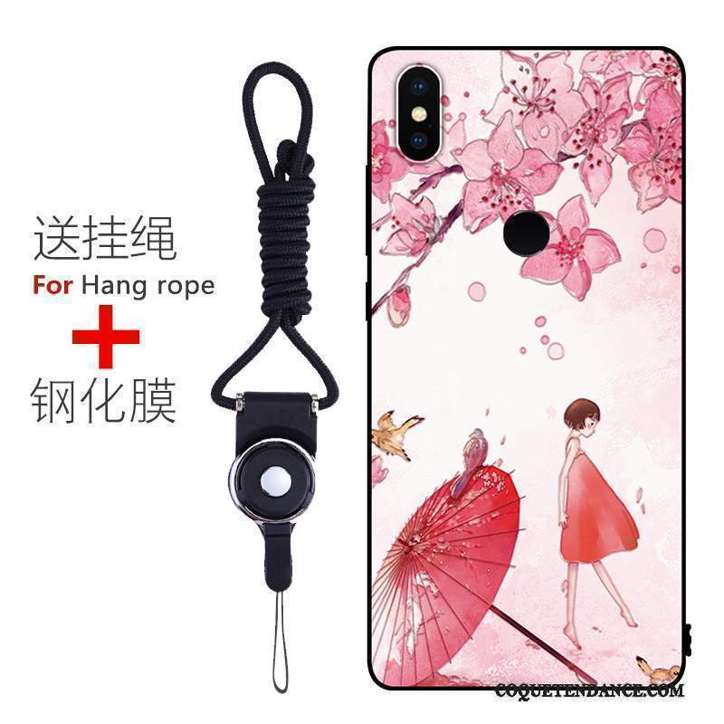 Redmi Note 5 Coque Fluide Doux Silicone Incassable Rouge Étui