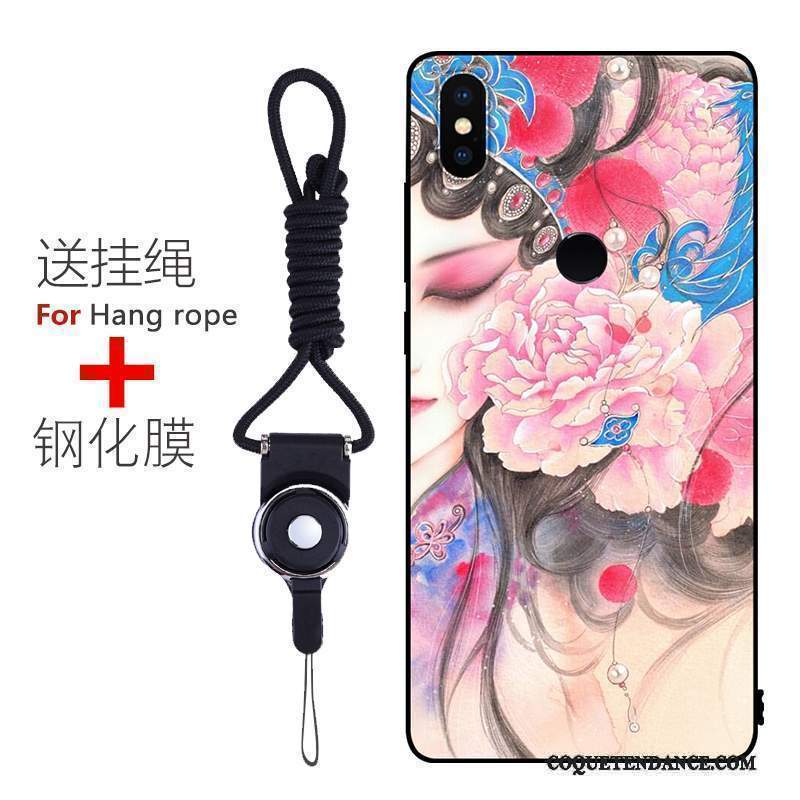 Redmi Note 5 Coque Fluide Doux Silicone Incassable Rouge Étui