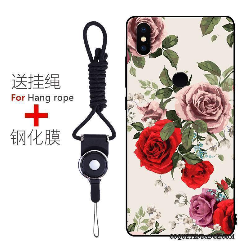 Redmi Note 5 Coque Fluide Doux Silicone Incassable Rouge Étui