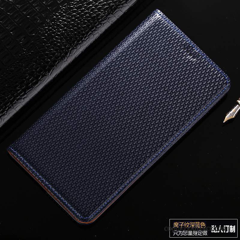 Redmi Note 5 Coque Housse Cuir Véritable Étui Protection Étui En Cuir