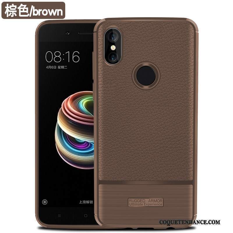 Redmi Note 5 Pro Coque De Téléphone Créatif Protection Fluide Doux Noir