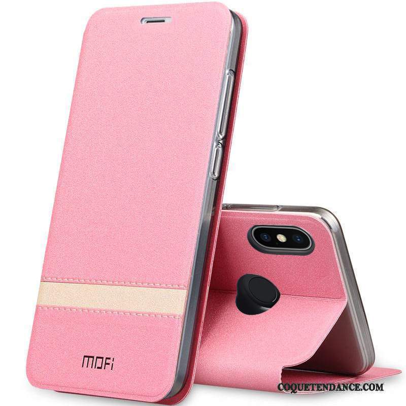 Redmi Note 5 Pro Coque Or Protection Tout Compris Étui En Cuir Silicone