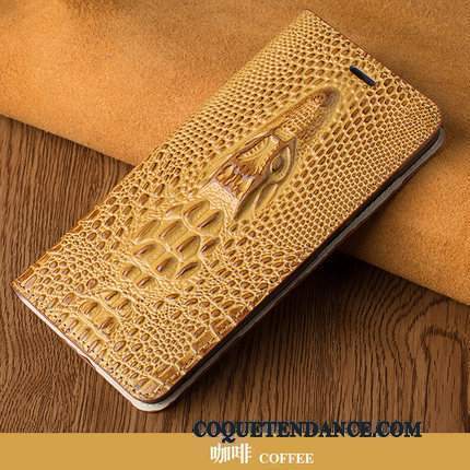 Redmi Note 5 Pro Coque Personnalité Protection Dragon Étui Cuir Véritable