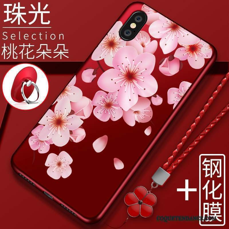 Redmi Note 5 Pro Coque Rouge Créatif Incassable Silicone