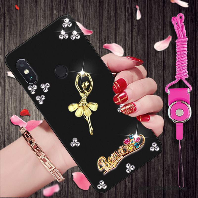 Redmi Note 5 Pro Coque Tendance De Téléphone Étui Strass Noir