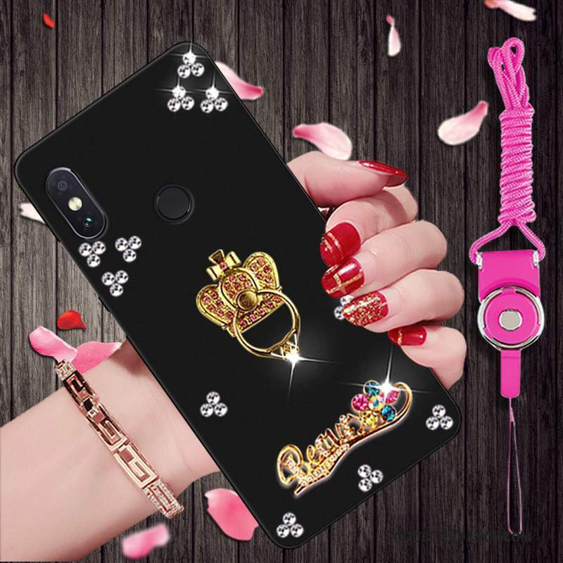 Redmi Note 5 Pro Coque Tendance De Téléphone Étui Strass Noir