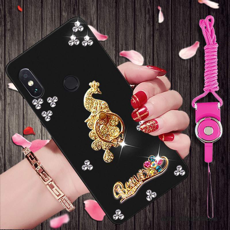 Redmi Note 5 Pro Coque Tendance De Téléphone Étui Strass Noir