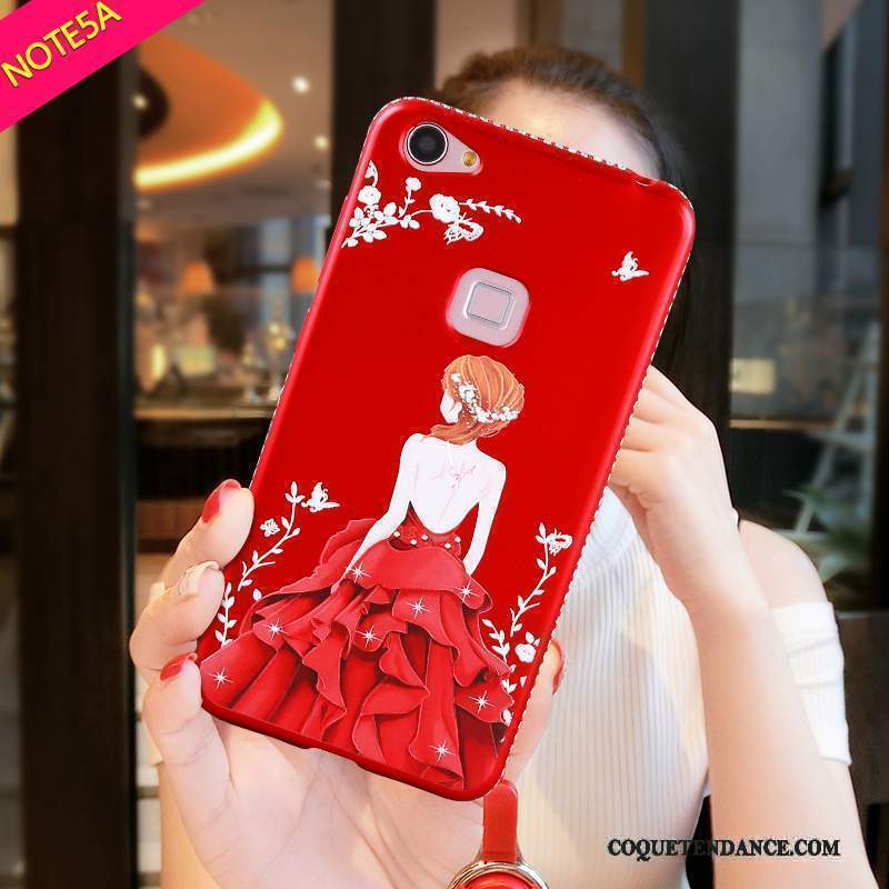 Redmi Note 5a Coque Fluide Doux Rouge De Téléphone Haute Silicone