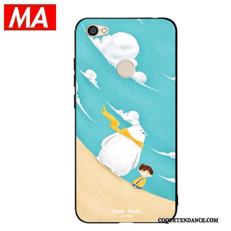 Redmi Note 5a Coque Ours Blanc Vert Silicone Fluide Doux