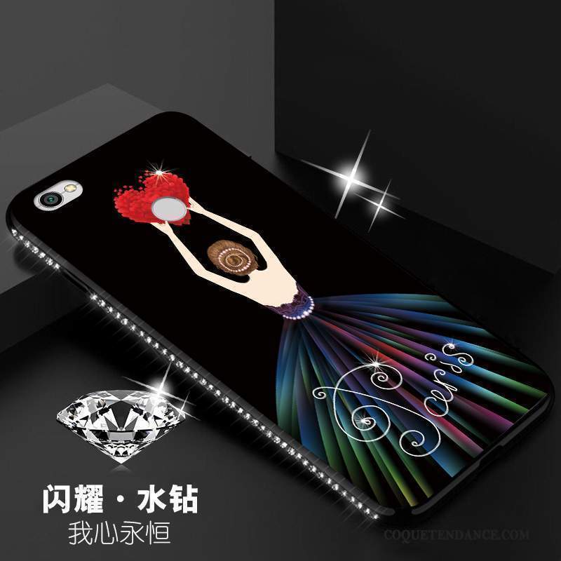 Redmi Note 5a Coque Protection Fluide Doux De Téléphone Rouge Rose