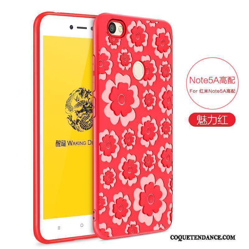 Redmi Note 5a Coque Protection Haute Rouge Incassable