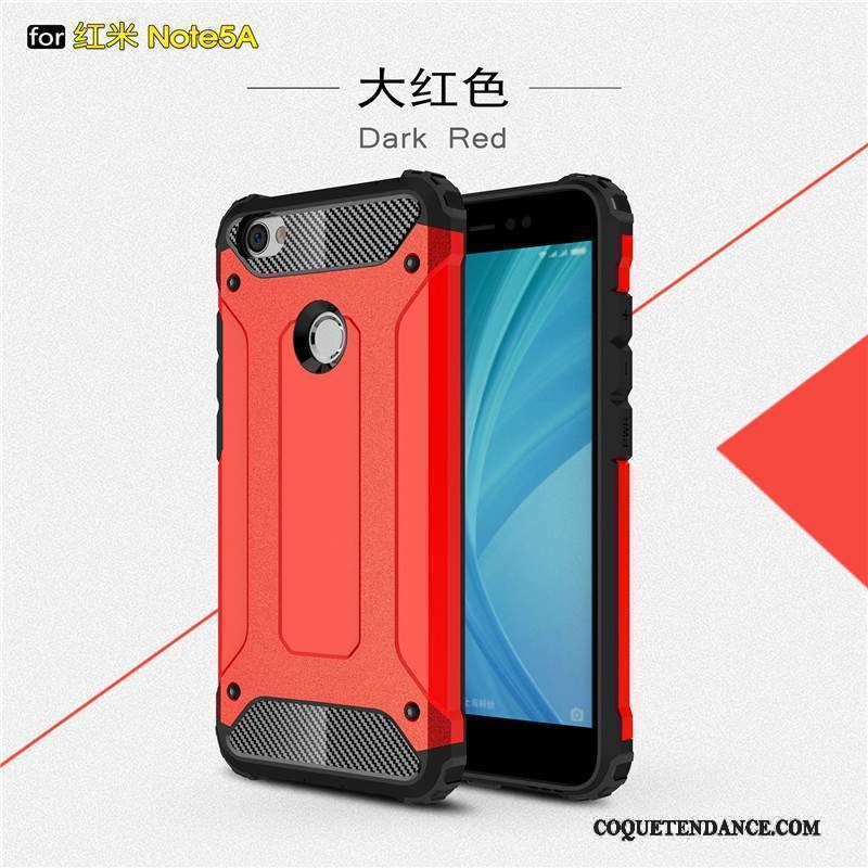 Redmi Note 5a Coque Pu Petit Rouge Incassable Tout Compris