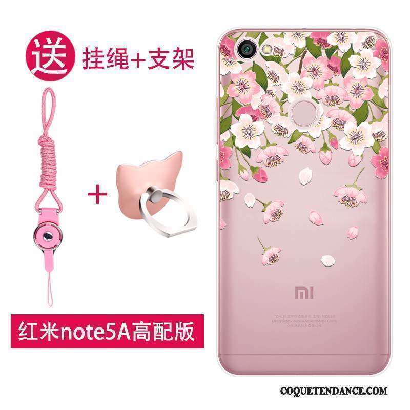 Redmi Note 5a Coque Rose Personnalité Tout Compris Silicone Petit