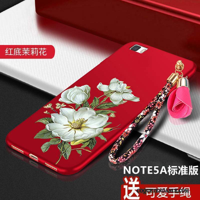 Redmi Note 5a Coque Rouge Tendance Petit Étui Haute