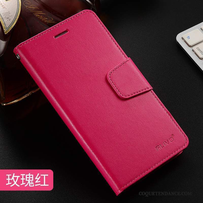 Redmi Note 5a Coque Étui En Cuir Protection Silicone De Téléphone Rouge