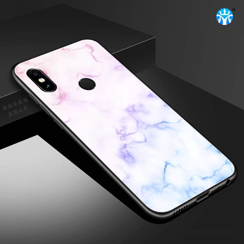 Redmi Note 6 Pro Coque De Téléphone Grand Modèle Fleurie Étui Verre