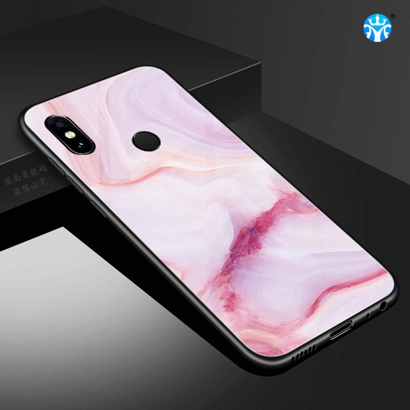 Redmi Note 6 Pro Coque De Téléphone Grand Modèle Fleurie Étui Verre