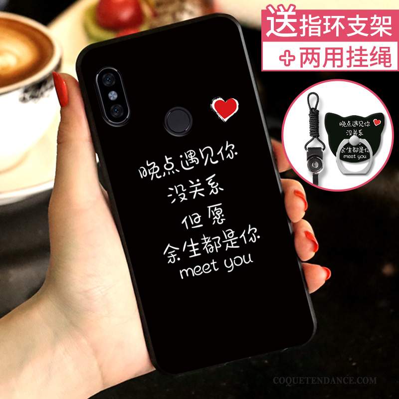 Redmi Note 6 Pro Coque Délavé En Daim Personnalité Créatif Rouge Tout Compris