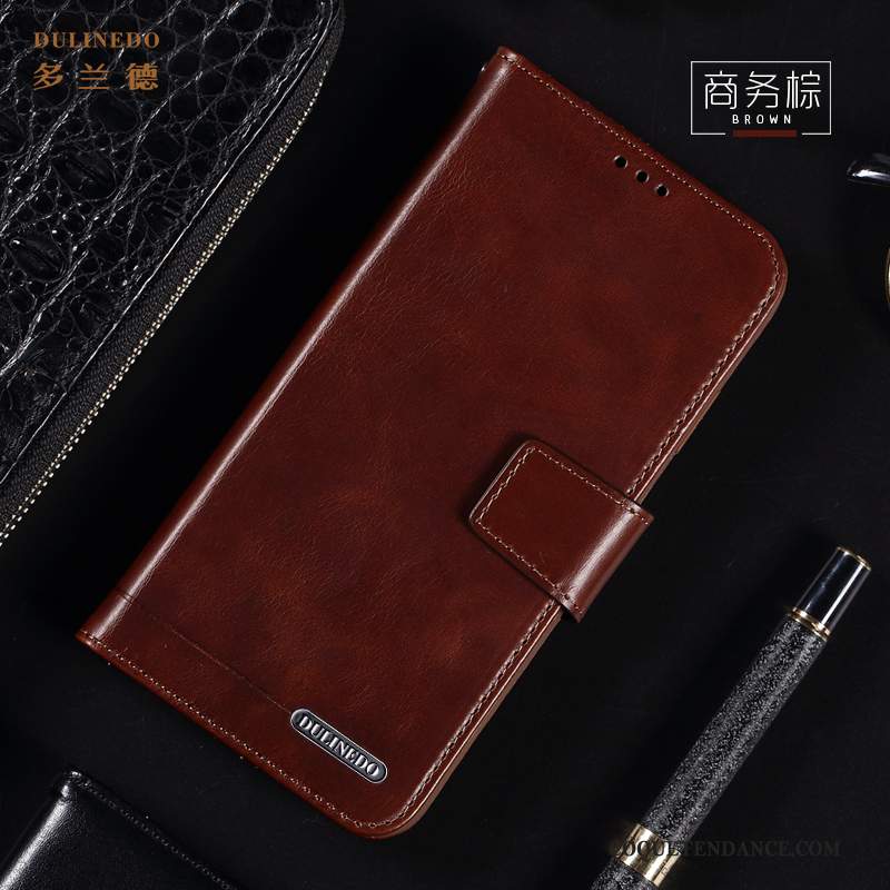 Redmi Note 6 Pro Coque Mode Ornements Suspendus Business Étui En Cuir Nouveau