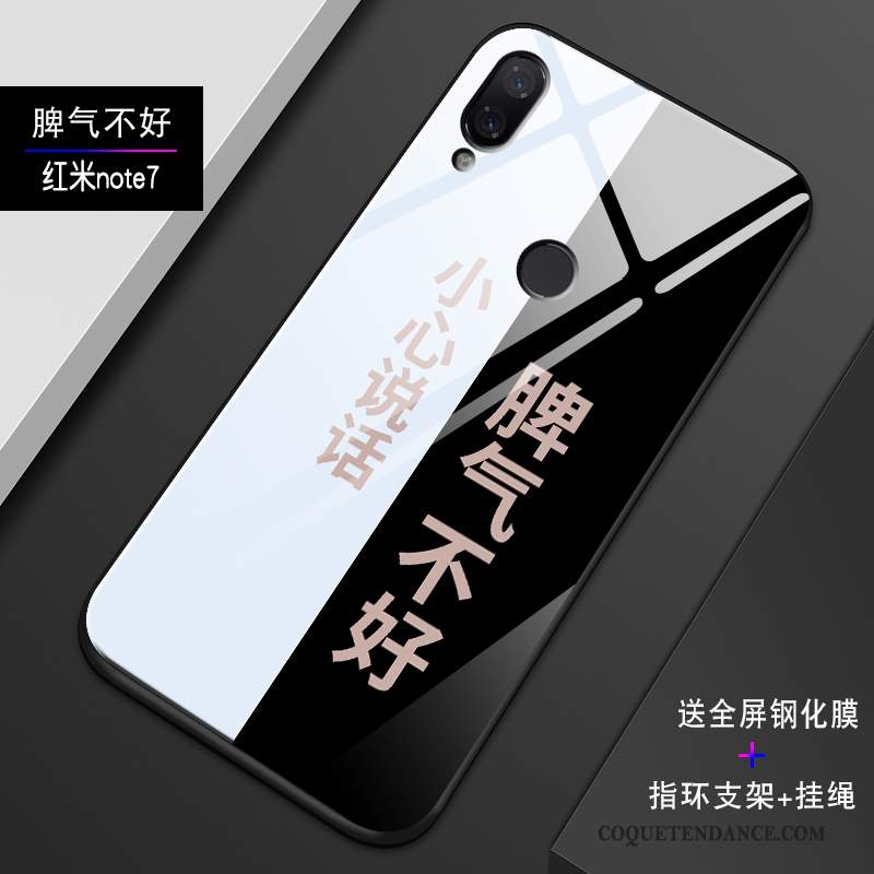 Redmi Note 7 Coque Bleu Marin Silicone Tout Compris De Téléphone Miroir