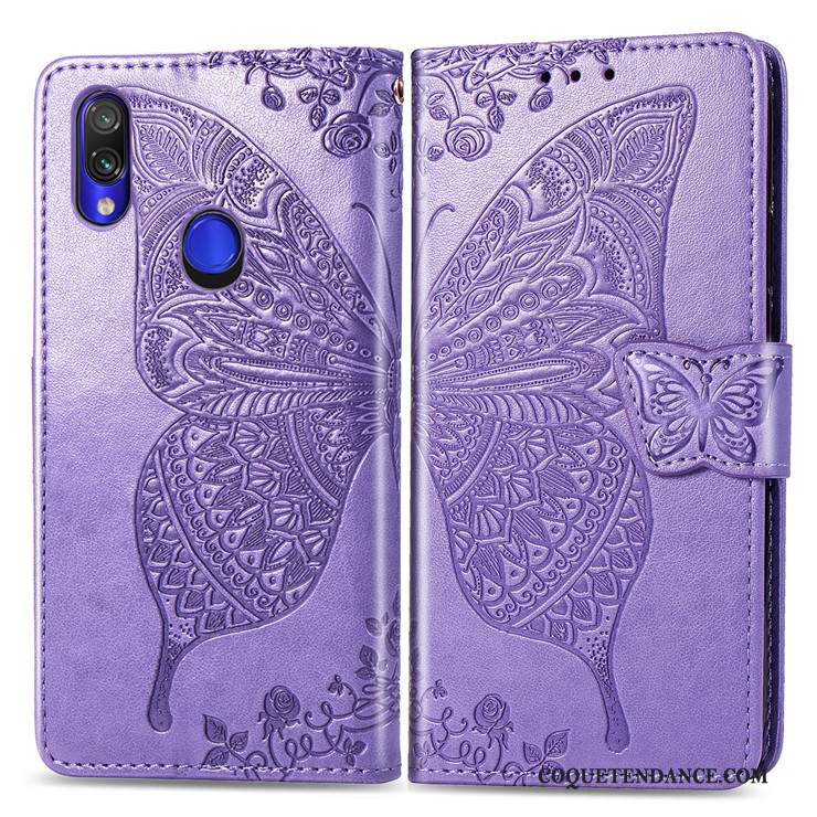 Redmi Note 7 Coque Clamshell Violet Étui De Téléphone Incassable