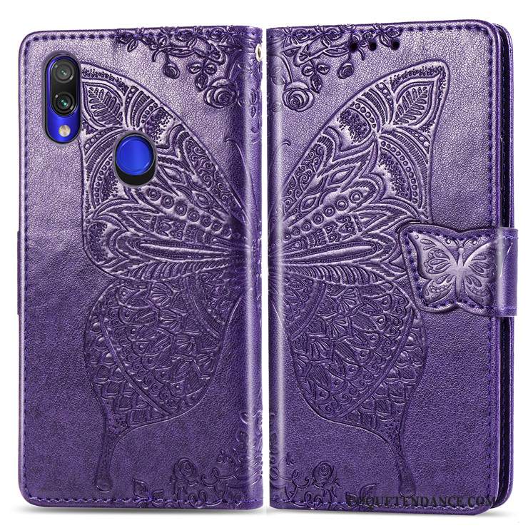 Redmi Note 7 Coque Clamshell Violet Étui De Téléphone Incassable