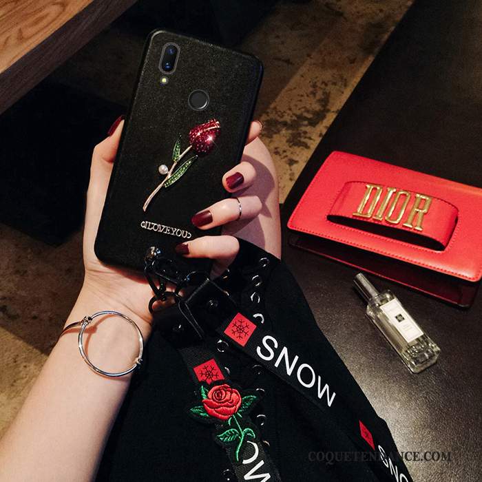 Redmi Note 7 Coque Ornements Suspendus De Téléphone Cou Suspendu Fleur Tendance