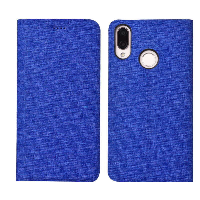 Redmi Note 7 Coque Petit Lin Tout Compris Bleu Rouge