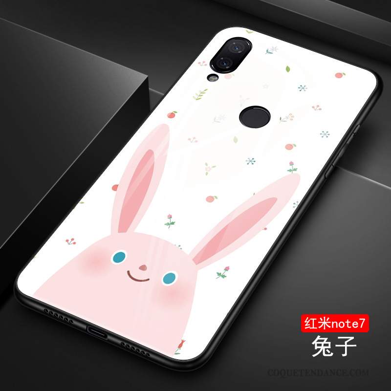 Redmi Note 7 Coque Protection Verre Bleu Personnalité Étui