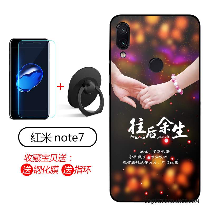 Redmi Note 7 Coque Étui Silicone Fluide Doux Coque De Téléphone
