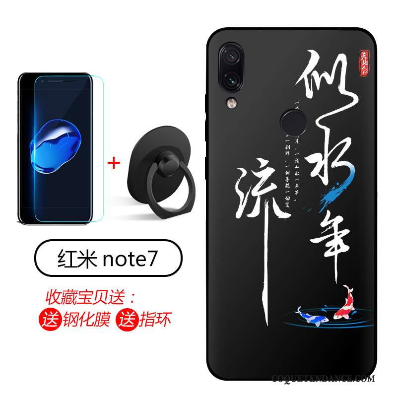 Redmi Note 7 Coque Étui Silicone Fluide Doux Coque De Téléphone