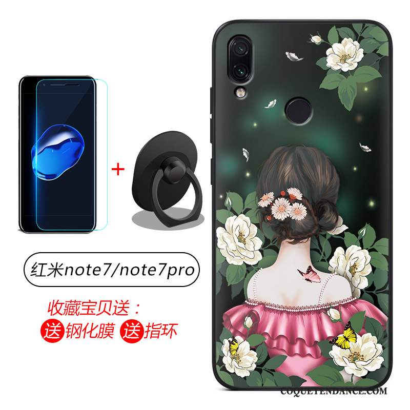 Redmi Note 7 Coque Étui Silicone Fluide Doux Coque De Téléphone