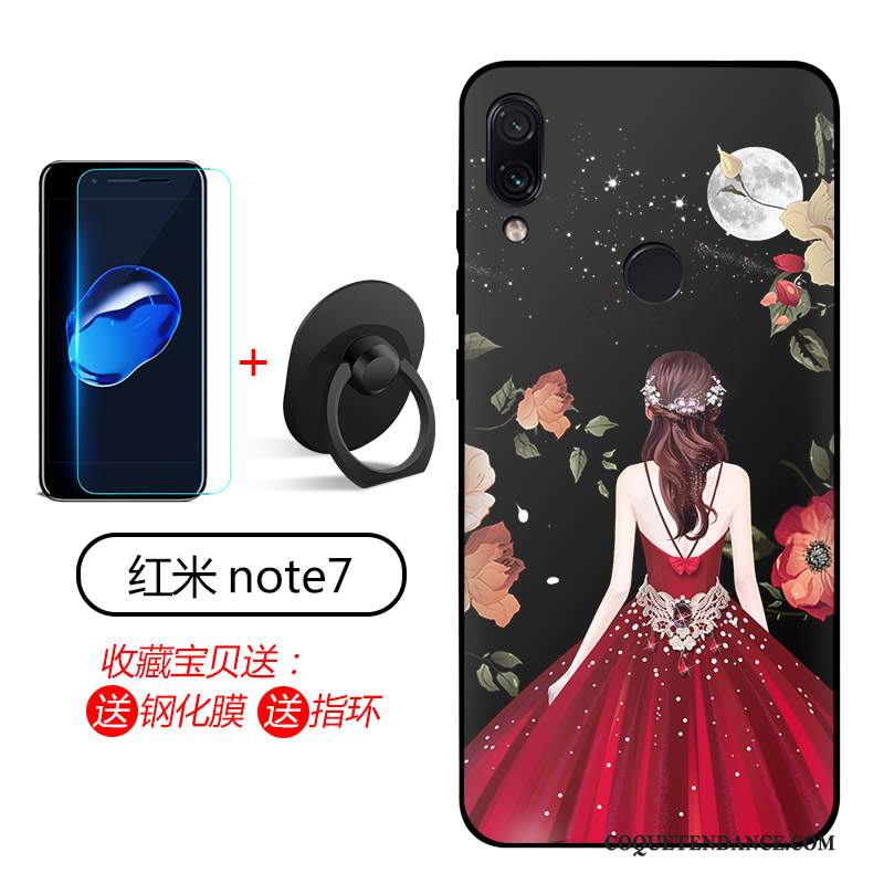 Redmi Note 7 Coque Étui Silicone Fluide Doux Coque De Téléphone