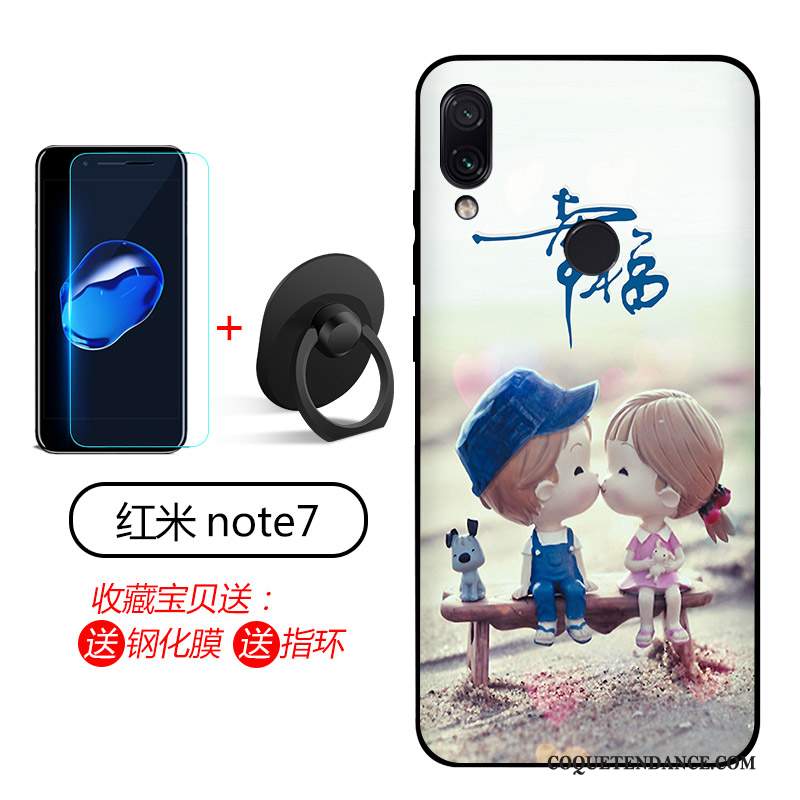 Redmi Note 7 Coque Étui Silicone Fluide Doux Coque De Téléphone