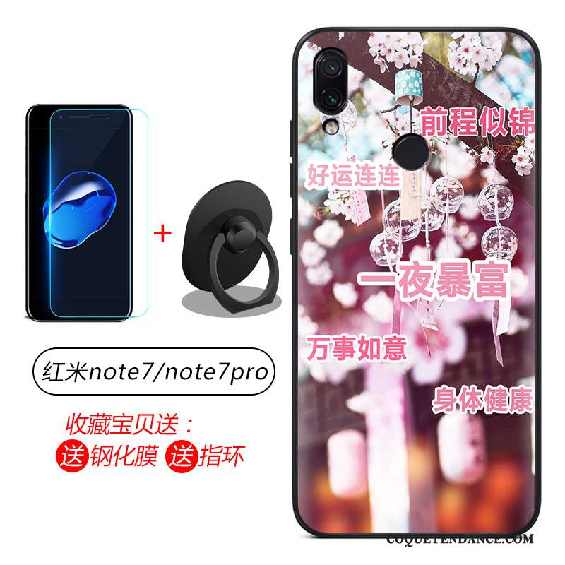 Redmi Note 7 Coque Étui Silicone Fluide Doux Coque De Téléphone