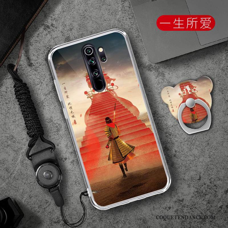 Redmi Note 8 Pro Coque Cœur Fluide Doux Rouge Tendance De Téléphone