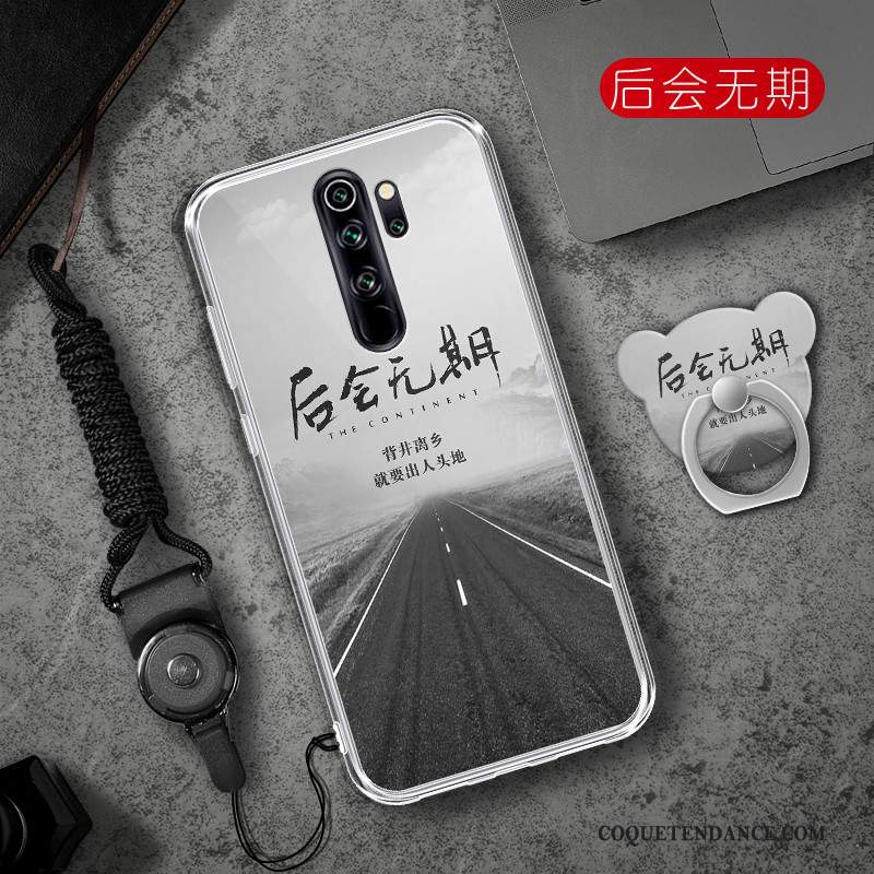 Redmi Note 8 Pro Coque Cœur Fluide Doux Rouge Tendance De Téléphone