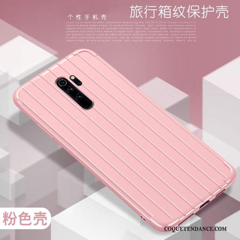 Redmi Note 8 Pro Coque De Téléphone Tout Compris Rouge Fluide Doux Incassable