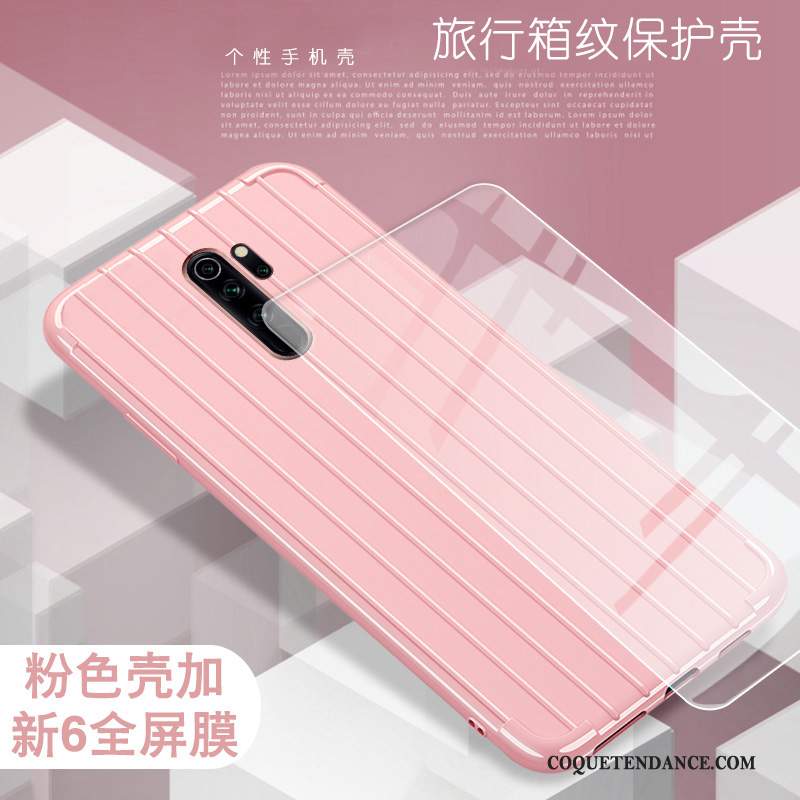 Redmi Note 8 Pro Coque De Téléphone Tout Compris Rouge Fluide Doux Incassable