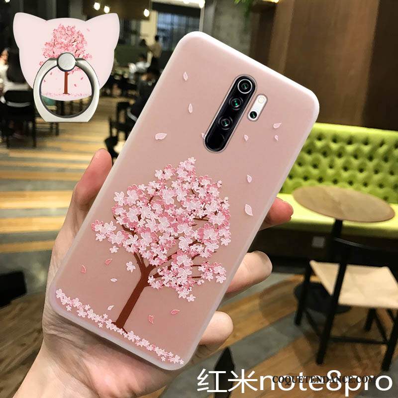 Redmi Note 8 Pro Coque Nouveau Étui Sakura De Téléphone Silicone