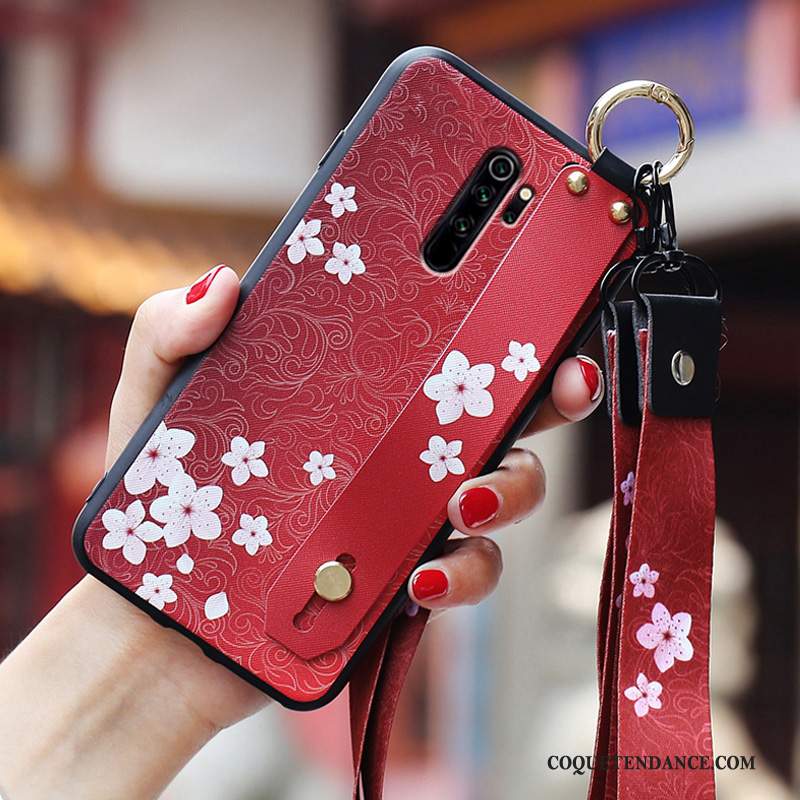 Redmi Note 8 Pro Coque Rouge Étui De Téléphone Blanc Protection