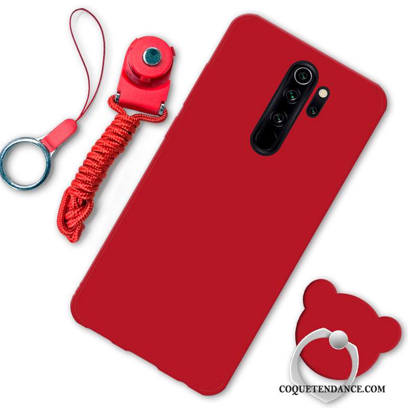 Redmi Note 8 Pro Coque Support Dessin Animé Rouge De Téléphone Ornements Suspendus